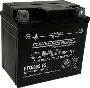 PTX5LBS-FS lead acid powersport battery